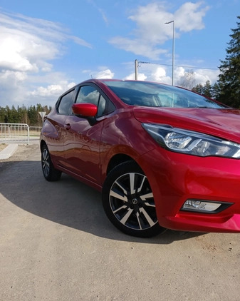 Nissan Micra cena 44900 przebieg: 46428, rok produkcji 2018 z Biała małe 497